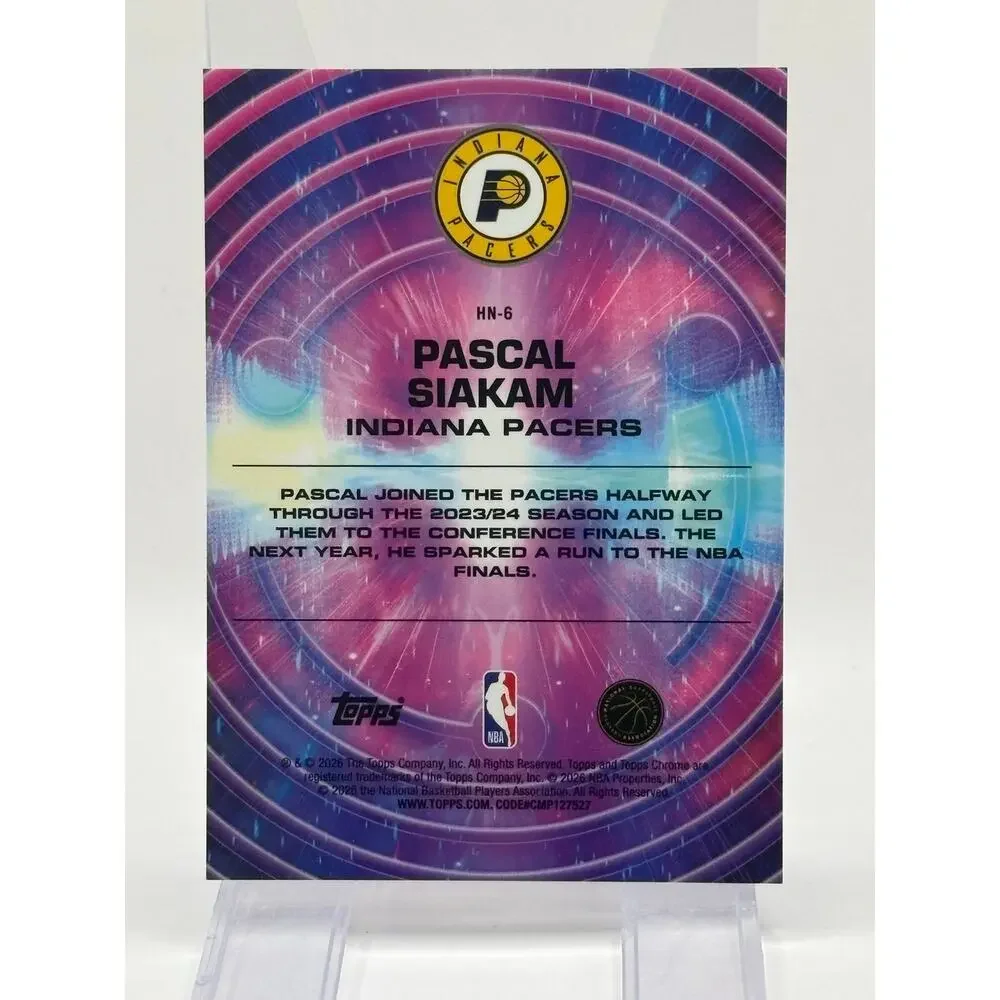 2025-26 Topps Cosmic Chrome Pascal Siakam Hypernova Case Hit SSP Indiana Pacers